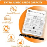 10 Kantong penyimpanan vakum Medimu dengan pompa listrik, kantong kemasan plastik, kantong kompresi tertutup rapat yang hemat tempat, cocok untuk selimut, selimut tebal, bantal, dan pakaian.